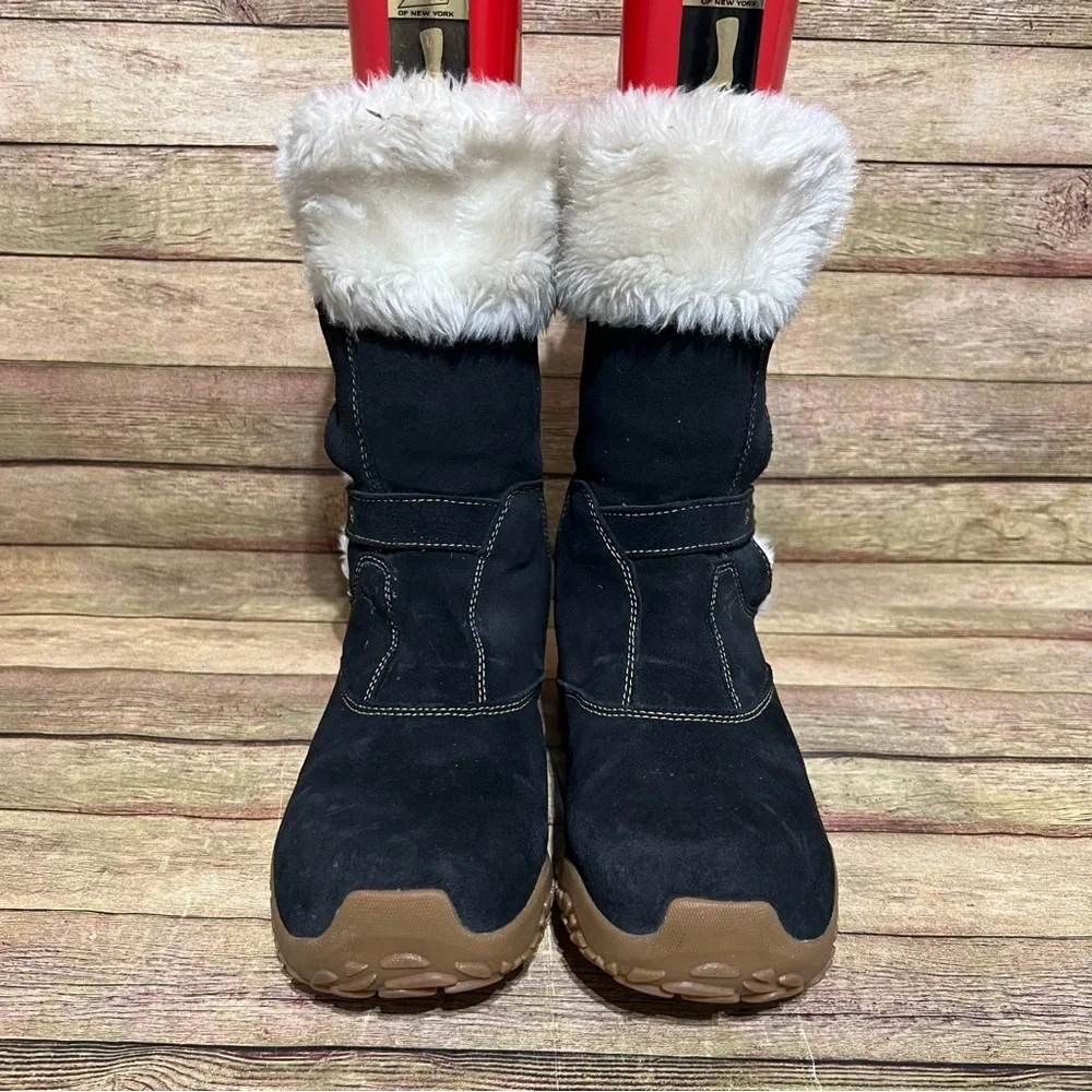 Salomon Black Suede Lhasa Winter Boots